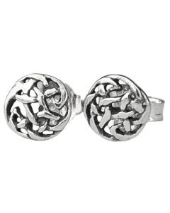 Celtic Sterling Silver Post Earrings